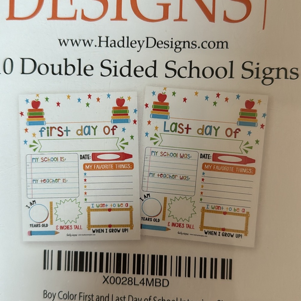 Back to School Signs - Picture 2 of 3